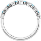 Accented Stackable Heart Ring