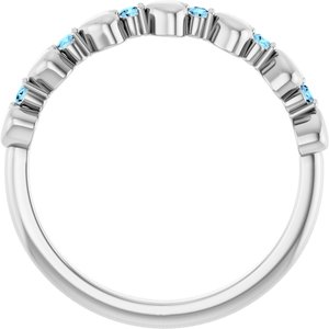 Accented Stackable Heart Ring
