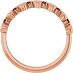 Accented Stackable Heart Ring