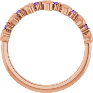 Accented Stackable Heart Ring