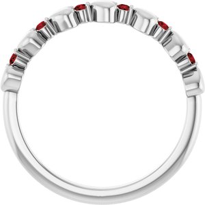 Accented Stackable Heart Ring