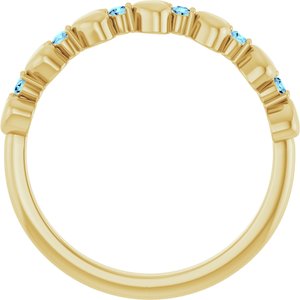 Accented Stackable Heart Ring