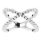 Beaded Negative Space Ring