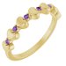 Accented Stackable Heart Ring