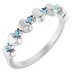 Accented Stackable Heart Ring
