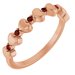 Accented Stackable Heart Ring