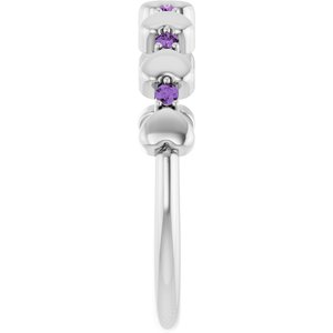 Accented Stackable Heart Ring
