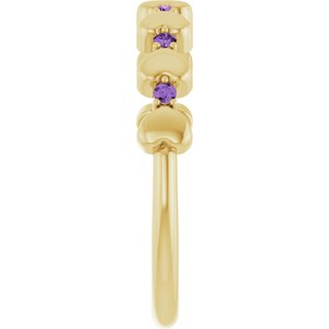 Accented Stackable Heart Ring