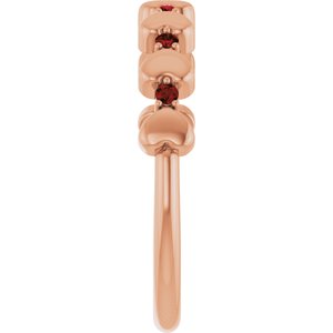 Accented Stackable Heart Ring