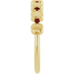 Accented Stackable Heart Ring
