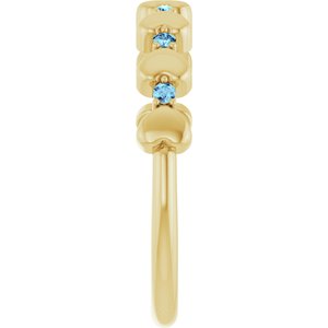 Accented Stackable Heart Ring