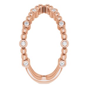 Beaded Negative Space Ring
