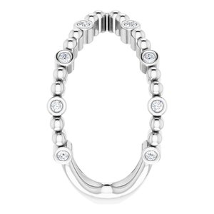 Beaded Negative Space Ring