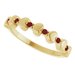 Accented Stackable Heart Ring