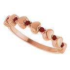 Accented Stackable Heart Ring