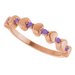 Accented Stackable Heart Ring