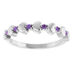 Accented Stackable Heart Ring