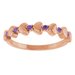 Accented Stackable Heart Ring