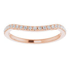 French-Set Halo-Style Engagement Ring or Band