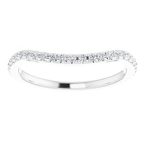 French-Set Halo-Style Engagement Ring or Band
