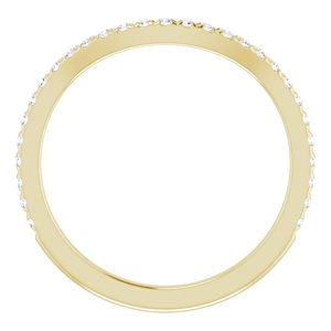 French-Set Halo-Style Engagement Ring or Band