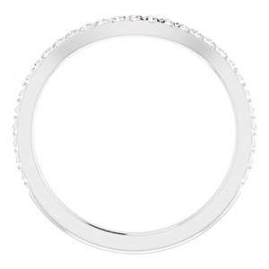 French-Set Halo-Style Engagement Ring or Band