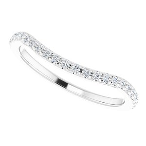 French-Set Halo-Style Engagement Ring or Band