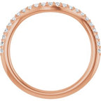 Three-Stone Halo-Style Engagement Ring or Band