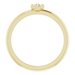 Accented Stackable Cross Ring
