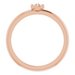 Accented Stackable Cross Ring