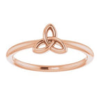 Stackable Celtic-Inspired Trinity Ring