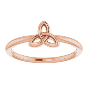 Stackable Celtic-Inspired Trinity Ring