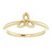Stackable Celtic-Inspired Trinity Ring