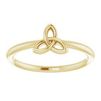 Stackable Celtic-Inspired Trinity Ring