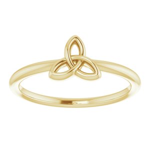 Stackable Celtic-Inspired Trinity Ring