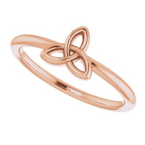 Stackable Celtic-Inspired Trinity Ring