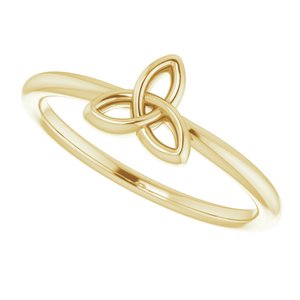 Stackable Celtic-Inspired Trinity Ring