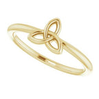 Stackable Celtic-Inspired Trinity Ring