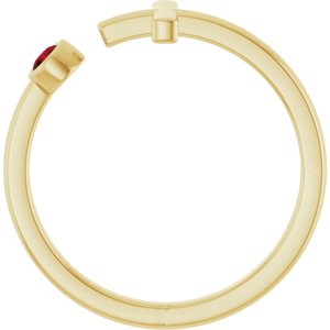 Negative Space Cross Ring