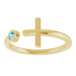 Negative Space Cross Ring