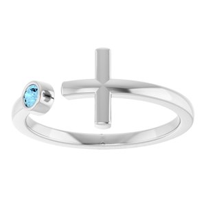 Negative Space Cross Ring
