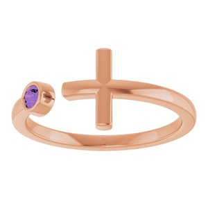 Negative Space Cross Ring