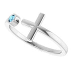 Negative Space Cross Ring