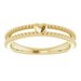 Milgrain Stackable Heart Ring