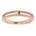 Milgrain Stackable Heart Ring