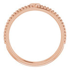 Milgrain Stackable Heart Ring