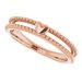 Milgrain Stackable Heart Ring