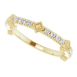 Accented Stackable Ring