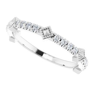 Accented Stackable Ring