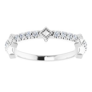 Accented Stackable Ring